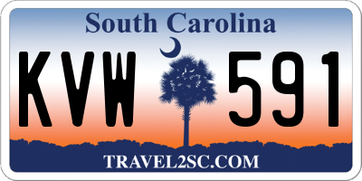 SC license plate KVW591
