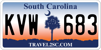 SC license plate KVW683