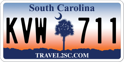 SC license plate KVW711