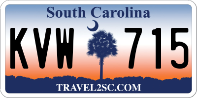 SC license plate KVW715