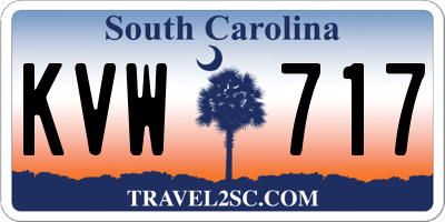 SC license plate KVW717