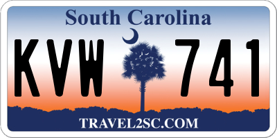 SC license plate KVW741