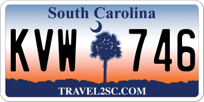SC license plate KVW746