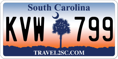 SC license plate KVW799