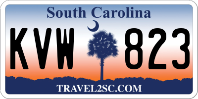 SC license plate KVW823