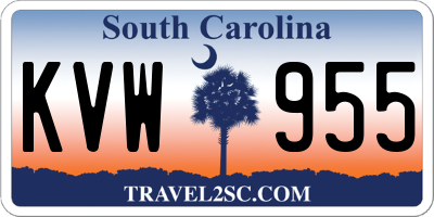 SC license plate KVW955