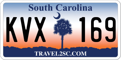 SC license plate KVX169