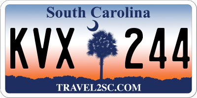 SC license plate KVX244