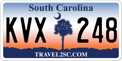 SC license plate KVX248