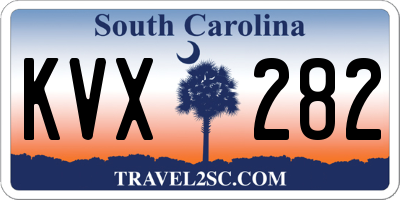 SC license plate KVX282