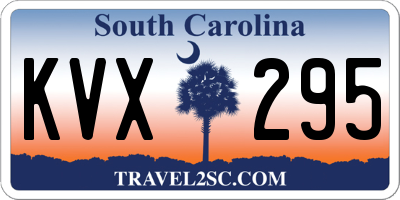 SC license plate KVX295