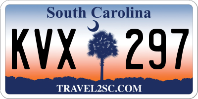 SC license plate KVX297