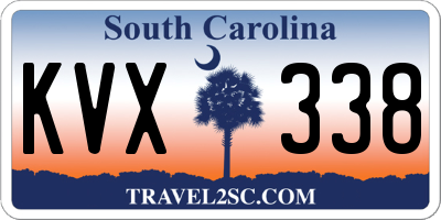 SC license plate KVX338
