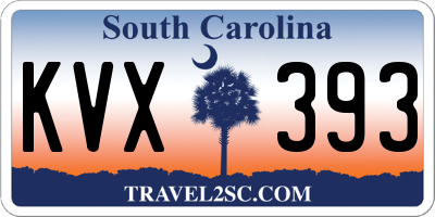 SC license plate KVX393
