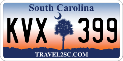 SC license plate KVX399