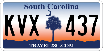 SC license plate KVX437