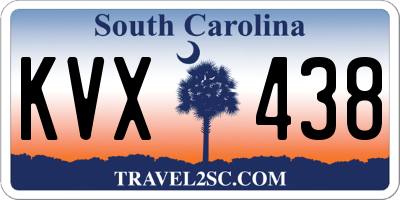 SC license plate KVX438