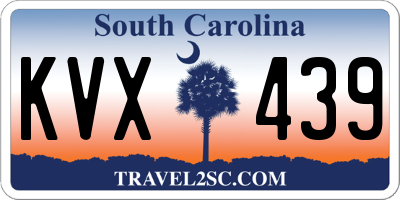 SC license plate KVX439