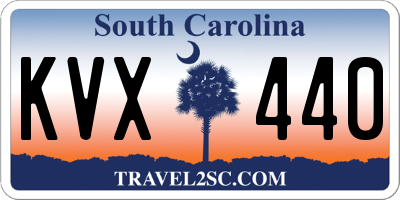SC license plate KVX440