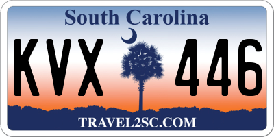 SC license plate KVX446