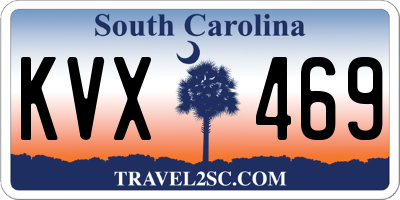SC license plate KVX469