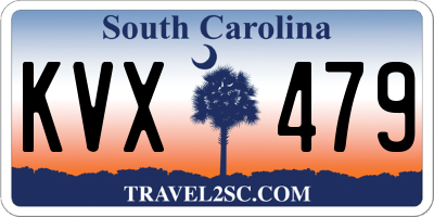 SC license plate KVX479