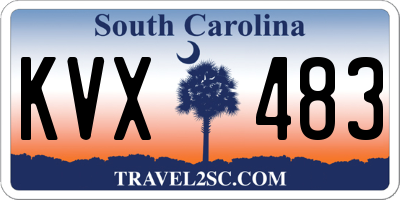 SC license plate KVX483