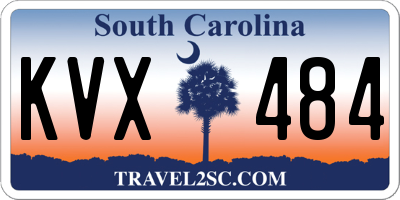 SC license plate KVX484