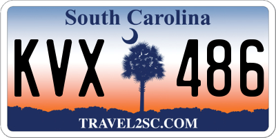 SC license plate KVX486