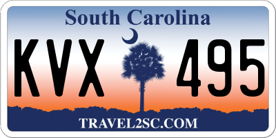 SC license plate KVX495