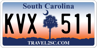 SC license plate KVX511