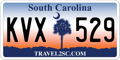 SC license plate KVX529