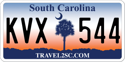 SC license plate KVX544