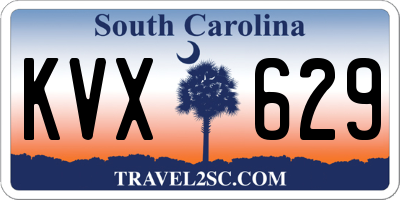 SC license plate KVX629