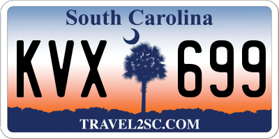 SC license plate KVX699