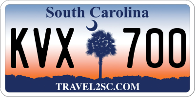 SC license plate KVX700