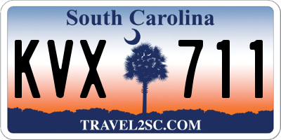 SC license plate KVX711