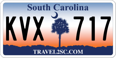 SC license plate KVX717