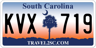 SC license plate KVX719
