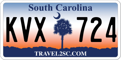 SC license plate KVX724