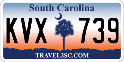 SC license plate KVX739
