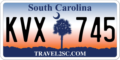 SC license plate KVX745