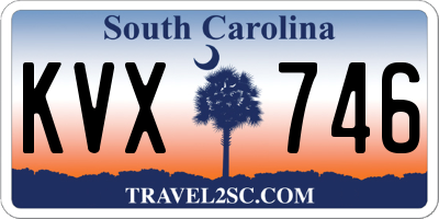 SC license plate KVX746