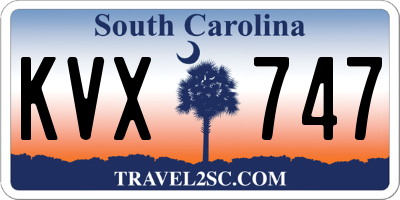 SC license plate KVX747