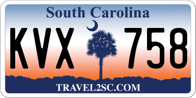 SC license plate KVX758