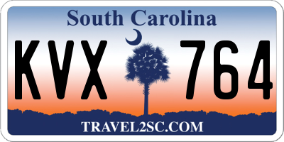 SC license plate KVX764