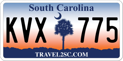 SC license plate KVX775