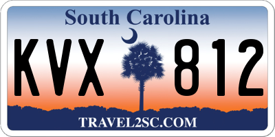 SC license plate KVX812