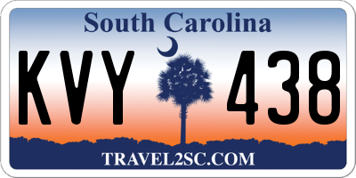 SC license plate KVY438