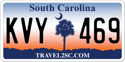 SC license plate KVY469